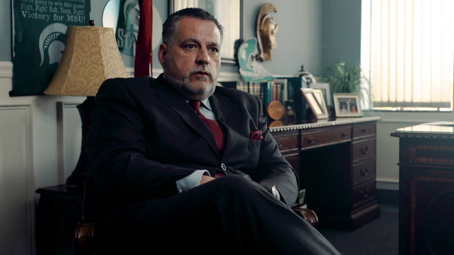 Lionel Bashore in his office