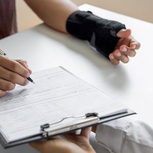 istockphoto-2241197495-2048x2048-crop Person with a broken wrist is signing papers with an attorney